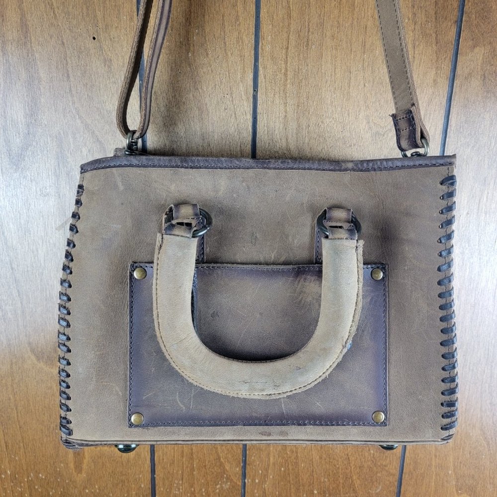 STS Ranchwear Satchel Cowhide Leather Purse - Picture 3 of 6